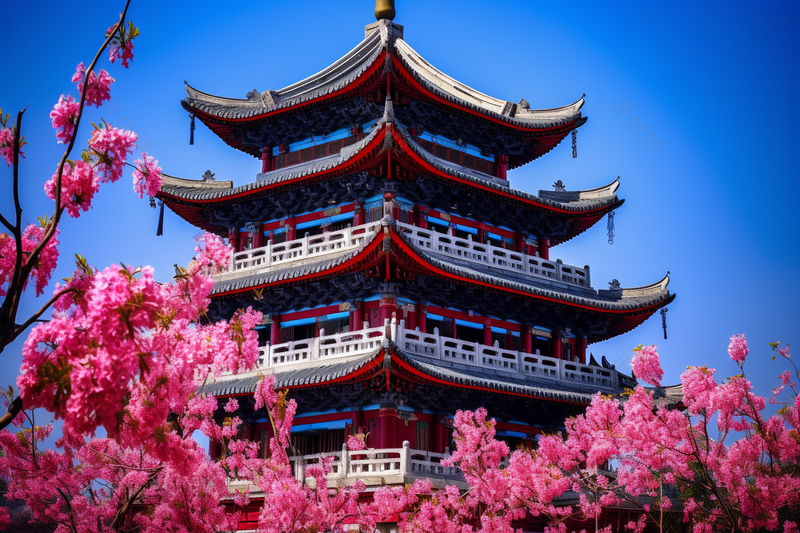 大理古城五华楼是旅游打卡点,高清,摄影图,摄影图片,图片大全,摄影图免费下载